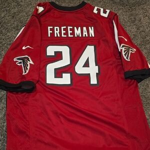 NFL Red Jersey with Logos
